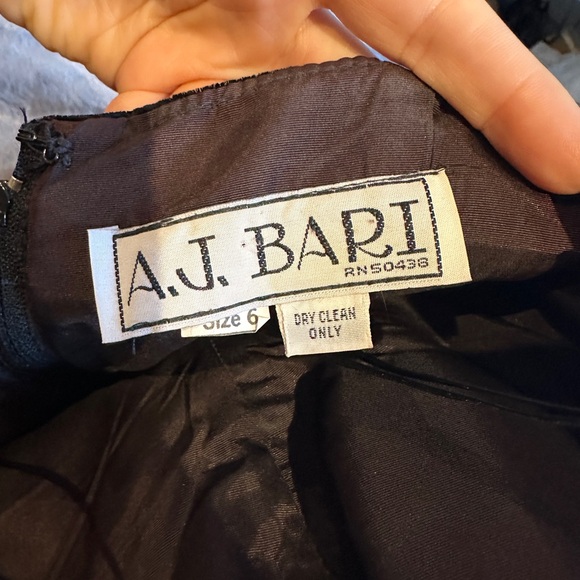 Vintage Hot Pink & Black Large Bow Mini Dress Strapless Barbie Girly Small Glam - Picture 9 of 9